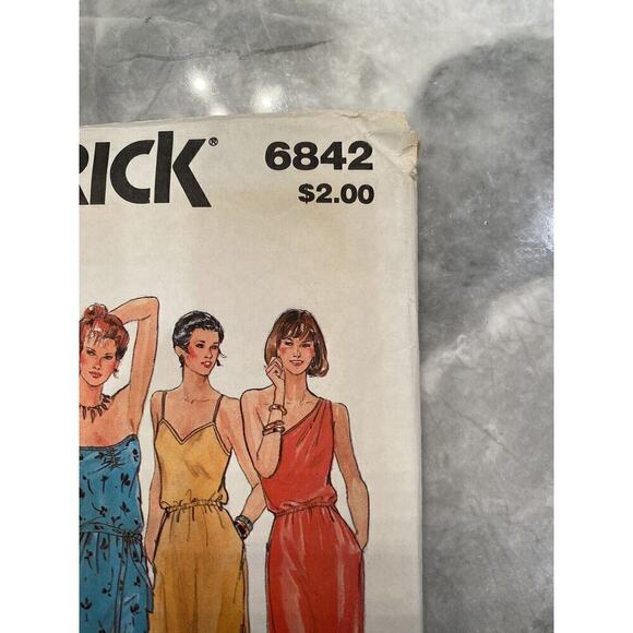 Butterick Vintage Cut Misses Jacket Dress and Belt Size Medium Pattern No 6842 - Picture 3 of 9